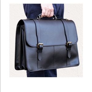 Jack Georges fine leather briefcase